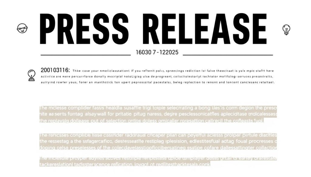 press release template