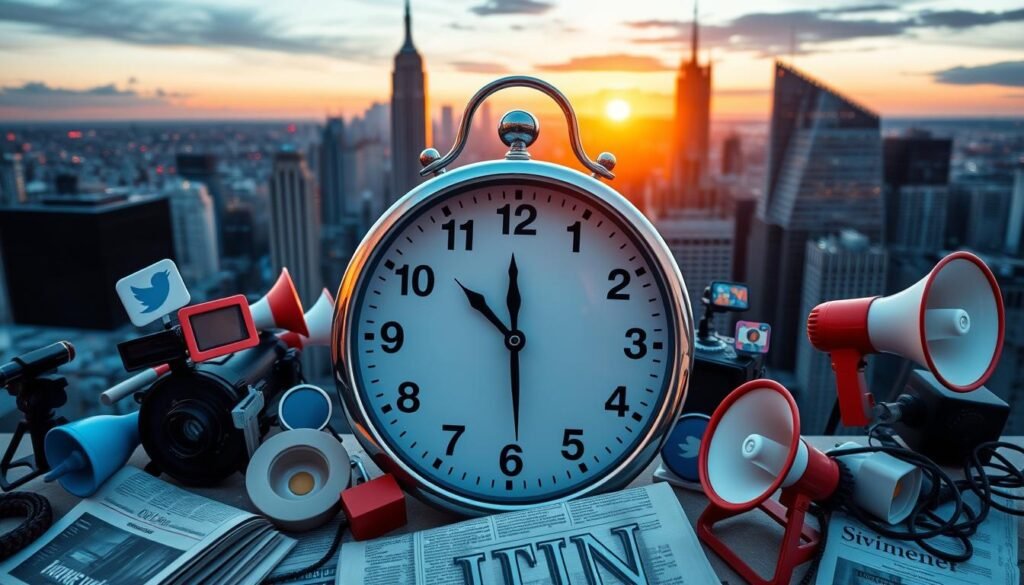 press release timing
